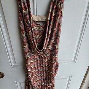 Arden B Multicolor Zigzag Mini Dress